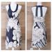 Anthropologie Dresses | Anthro | Deletta Saltwater Blossom Dress | Color: Cream/Gray | Size: Xs