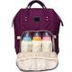 Mummy Bag Multi-Function Large-Capacity Mummy Bag Shoulders Out Backpack Fashion Mother Bag Grape Purple