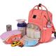 Mummy Bag Multi-Function Large-Capacity Mummy Bag Shoulders Out Backpack Fashion Mother Bag Orange