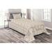 East Urban Home Beige Microfiber Farmhouse/Country Coverlet/Bedspread Set Microfiber in White | Twin Bedspread + 1 Sham | Wayfair