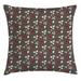 East Urban Home Spring Nature Garden Art Pattern Indoor/Outdoor Floral 26" Throw Pillow Cover Polyester | 26 H x 26 W x 0.1 D in | Wayfair
