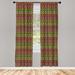 East Urban Home Geometric Semi-Sheer Rod Pocket Curtain Panels Polyester | 95 H in | Wayfair D315EE02D237442FB72375A4DF0DF9AB