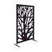 e-Joy 6.5 ft. H x 4 ft. W Laser Cut Metal Privacy Screen | 75 H x 48 W x 1 D in | Wayfair 1LMP107TreeinOne_B(StandCombo)-