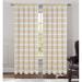 Winston Porter Agros Striped Sheer Rod Pocket Curtain Panels Polyester in Yellow | 96 H in | Wayfair Panel-1203450