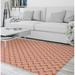 Pink 48 x 0.08 in Area Rug - Ebern Designs Cieran Chevron Peach/Area Rug Polyester | 48 W x 0.08 D in | Wayfair 8BDDFCD060CC490BAB2D481B6151B3B0