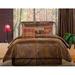August Grove® Bolivar 4 Piece Comforter Set Polyester/Polyfill/Microsuede in Brown | Queen Comforter + 3 Additional Pieces | Wayfair