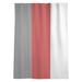 East Urban Home Ohio Football Nut Window Striped Sheer Rod Pocket Single Curtain Panel Sateen in Red/Gray | 84 H in | Wayfair