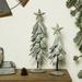 The Holiday Aisle® 2 Piece Galvanized Tabletop Tree Set Metal | 18 H x 4.75 W x 4.75 D in | Wayfair 54B55A067E5549ED8B6A9ACD0FBF363F