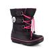 KIMBERFEEL Avalanche, Unisex-Kinder Winterstiefel, Schwarz/Rosa, 46 EU