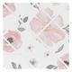 Sweet Jojo Designs Blush Pink, Grey and White Fabric Memory Memo Photo Bulletin Board for Watercolor Floral Collection by