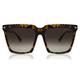 Tom Ford FT0764 52K Dark Havana FT0764 Square Sunglasses Lens Category 3 Size 58mm