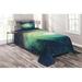 East Urban Home Galaxy Navy Microfiber Modern & Contemporary Coverlet/Bedspread Set Microfiber in Blue/Navy | Twin Bedspread + 1 Sham | Wayfair