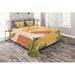 East Urban Home Yellow/Orange/Microfiber Coastal Coverlet/Bedspread Set Microfiber in Green | King Bedspread + 2 Shams | Wayfair