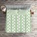 East Urban Home Feather Microfiber Eclectic Coverlet/Bedspread Set Microfiber in Green | King Bedspread + 2 Shams | Wayfair