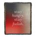 East Urban Home Stay Hungry Quote Cotton Woven Blanket Cotton in Red/Gray/Brown | 37 W in | Wayfair 1E4270A7D762422194AAC79FE47F3D0B
