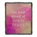 East Urban Home Faux Gemstone Love & Trust Quote Cotton Woven Blanket Cotton in Pink/Gray/Brown | 37 W in | Wayfair
