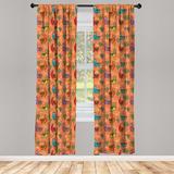 East Urban Home Ambesonne Cactus Window Curtains, Colorful Alpacas In Mexico Latino Foliage Curved Lines Children Cartoon Characters | Wayfair