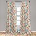 East Urban Home Ambesonne Asian Window Curtains, Japanese Nature Traditional Kimono Pattern Birds On Branches | 84 H in | Wayfair