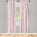 East Urban Home Ice Cream Semi-Sheer Rod Pocket Curtain Panels Polyester | 84 H in | Wayfair AFCE7C6AC41045048755EEE86C48DB64