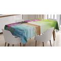 East Urban Home Ambesonne Spa Tablecloth, Orchid Flowers Pebble Stones & Bamboo On Water Image | 52 D in | Wayfair C605CE7418994A449D8D366DC7B65191