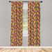 East Urban Home Geometric Semi-Sheer Rod Pocket Curtain Panels Polyester | 95 H in | Wayfair 084A2912ADD048B19770164E0229822E