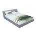East Urban Home Flowers Branches Sakura Blooms Tolie Sheet Set Microfiber/Polyester in Blue/Gray, Size Queen | Wayfair