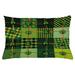 East Urban Home Irish Indoor/Outdoor Patchwork Lumbar Pillow Cover Polyester | 16 H x 26 W x 0.1 D in | Wayfair 492C6570F2BF4A68A1C82AD365F0C664