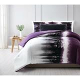 Vince Camuto Mirrea Comforter Set Polyester/Polyfill/Cotton Percale in Indigo | Full/Queen Comforter + 2 Shams | Wayfair CS3221FQ-1500