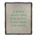 East Urban Home Handwritten Family Love Quote Cotton Woven Blanket Cotton in Gray | 60 W in | Wayfair 78F740757E454CDFB40F5BAC91A2A615
