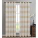 Highland Dunes Caenada Striped Sheer Grommet Curtain Panels Polyester in Yellow | 96 H in | Wayfair Panel-1203199