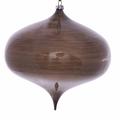 The Holiday Aisle® Wood Grain Onion Christmas Ornament Plastic in Gray | 6 H x 6.3 W x 6.3 D in | Wayfair 69565D938DC44C98AD083D1562FFC88E