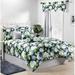 Red Barrel Studio® Marseille Hydrangea Comforter Mini Set Cotton in Blue/Green/Navy | Queen Duvet Cover + 2 Shams | Wayfair