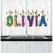 East Urban Home Olivia 55" 2 Piece Kitchen Curtain Set Polyester | 39 H x 55 W x 2.5 D in | Wayfair 24B1D515E8994B759E0477B156A55F81