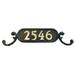 Addresses of Distinction Charleston Personalized Aluminum Address Plaque Metal in Gray | 4 H x 16 W x 1 D in | Wayfair Address Plate_Style 1_Silver