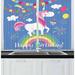 East Urban Home Unicorn 2 Piece Kitchen Curtain Set Polyester | 39 H x 55 W x 2.5 D in | Wayfair 816AF82C25144744A58BA204ED2B7AC1