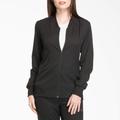 Dickies Women's Dynamix Zip Front Scrub Jacket - Black Size XS (DK330)