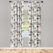 East Urban Home Dog Semi-Sheer Rod Pocket Curtain Panels Polyester | 95 H in | Wayfair 4CA987E20D0346A1B9C132198F4DD9BB