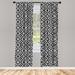 East Urban Home Lattice Geometric Semi-Sheer Rod Pocket Curtain Panels Polyester | 95 H in | Wayfair 1DBAFF2B267C40588F5B5229DDD12B7B