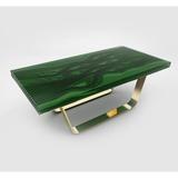 Arditi Collection Sled Coffee Table Metal in Green | 18 H x 47.2 W x 23.6 D in | Wayfair CTRC120-60BB_8