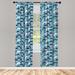 East Urban Home Semi-Sheer Rod Pocket Curtain Panels Polyester | 84 H in | Wayfair 1FAEADDBC7854C73A2E150FA6FD6F353