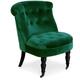 Fauteuil crapaud Prince Velours Vert - Vert