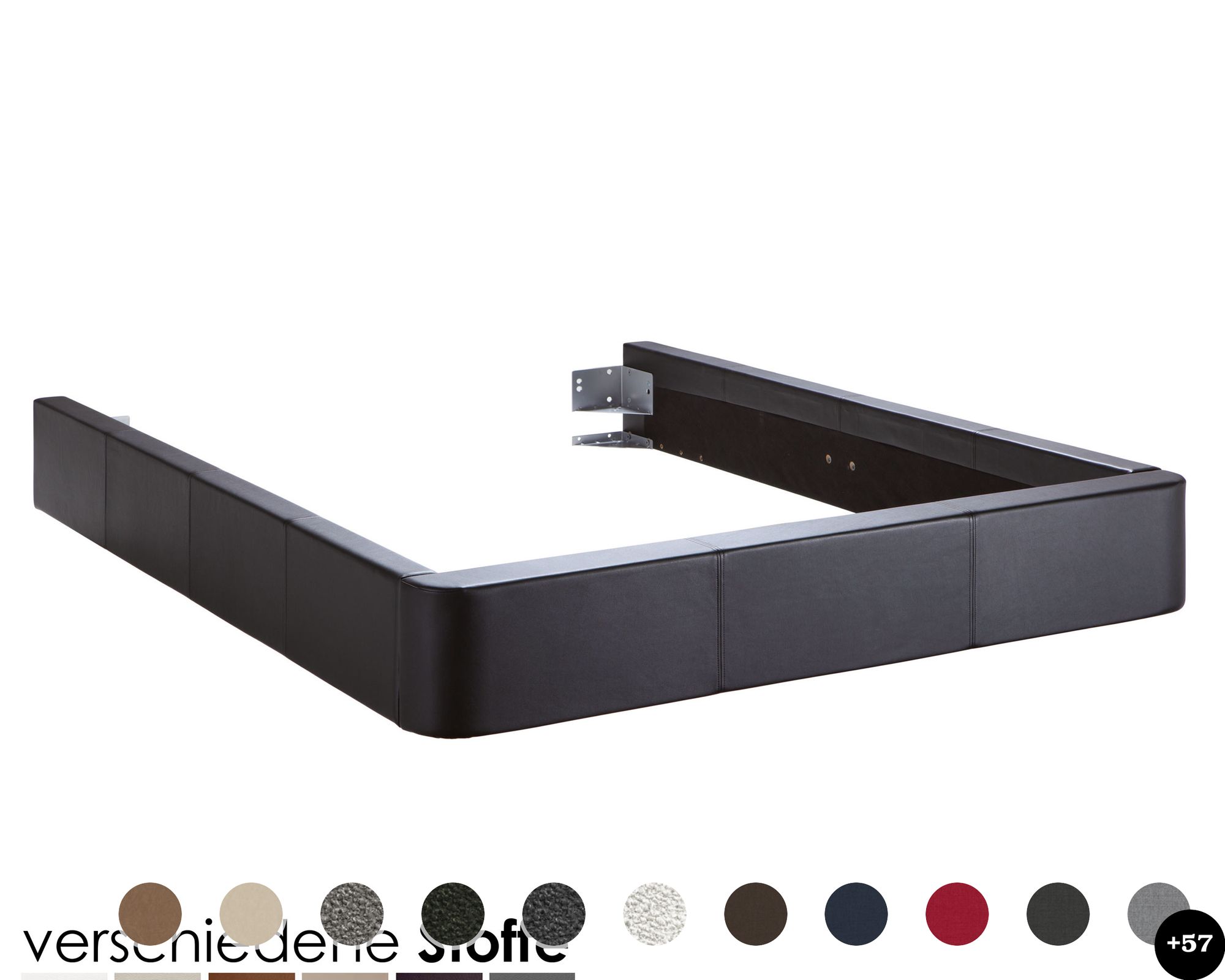 Hasena Dream-Line Bettrahmen Ciara 28/3S 140x200 cm / PK3 Boston 650 clay