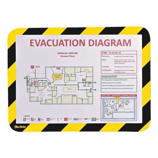 Tarifold 2er-Set Magnetischer Inforahmen »Magneto« A4 gelb/schwarz gelb, 23x31.7 cm Image