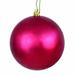 Three Posts™ Holiday Décor Ball Ornament Plastic in Red | 2.4 H x 2.4 W x 2.4 D in | Wayfair A753BFFD49E4489884D165DF601A9EED