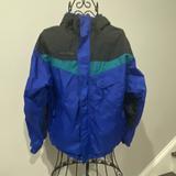 Columbia Jackets & Coats | Columbia Youth Boys Rain Windbreaker Zip Up Jacket | Color: Black/Blue | Size: 15/16 Youth