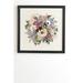 East Urban Home Iveta Abolina Floral Crepe by Iveta Abolina - Picture Frame Graphic Art on Wood in Brown/Green/Pink | 12" H x 12" W x 2" D | Wayfair