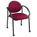 Office Star Stack Chair with Arms and Casters - Autumn