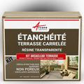 Arcane Industries - tanchéité transparente terrasse carrelée résine produit translucide carrelage