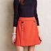 Anthropologie Skirts | Anthropologie Leifsdottir Regatta Skirt | Color: Orange | Size: 2