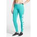 Nike Pants & Jumpsuits | Blue Nike Pro Leggings With Cheeta Band | Color: Black/Blue | Size: Xs